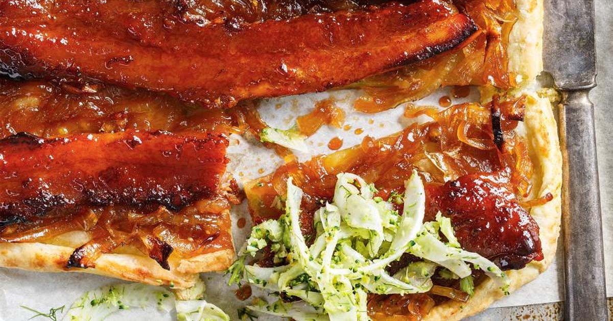 MapleGlazed Pork Belly Tart Recipe Samsung Food