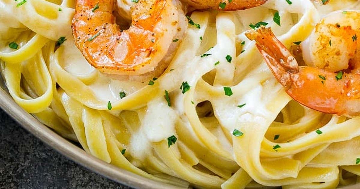 Fettuccine shrimp shop alfredo