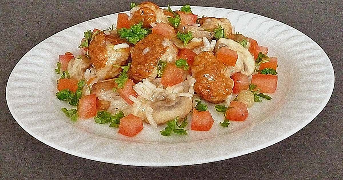 Bunte Reispfanne mit Brätklößchen Recipe - Samsung Food