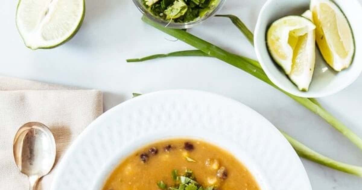Black Bean & Roasted Tomatillo Soup Recipe Samsung Food