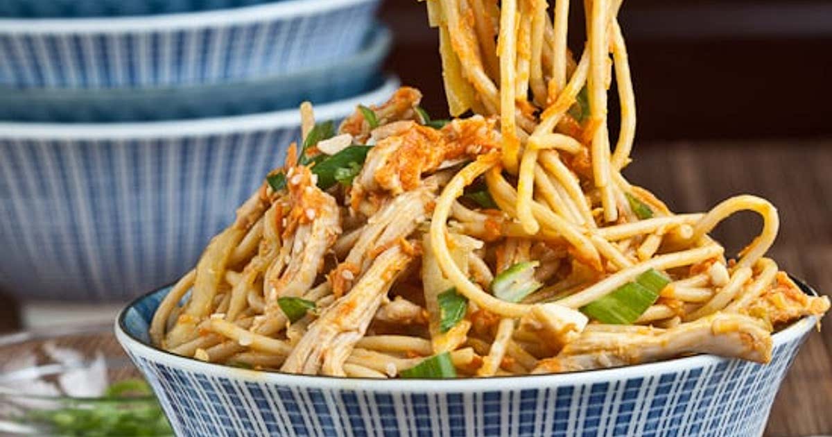 Peanut Sesame Noodles with Sriracha Recipe Samsung Food