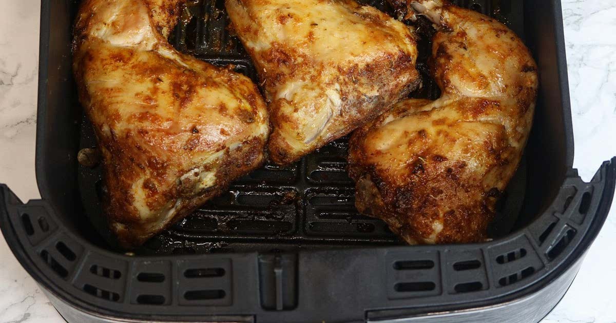 Air fryer chicken leg quarters recipe samsung food