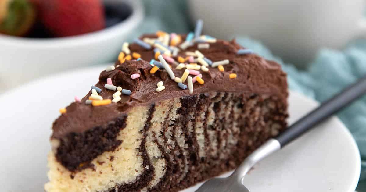 Martha Stewart's Chocolate-and-Vanilla Zebra Cake Recipe