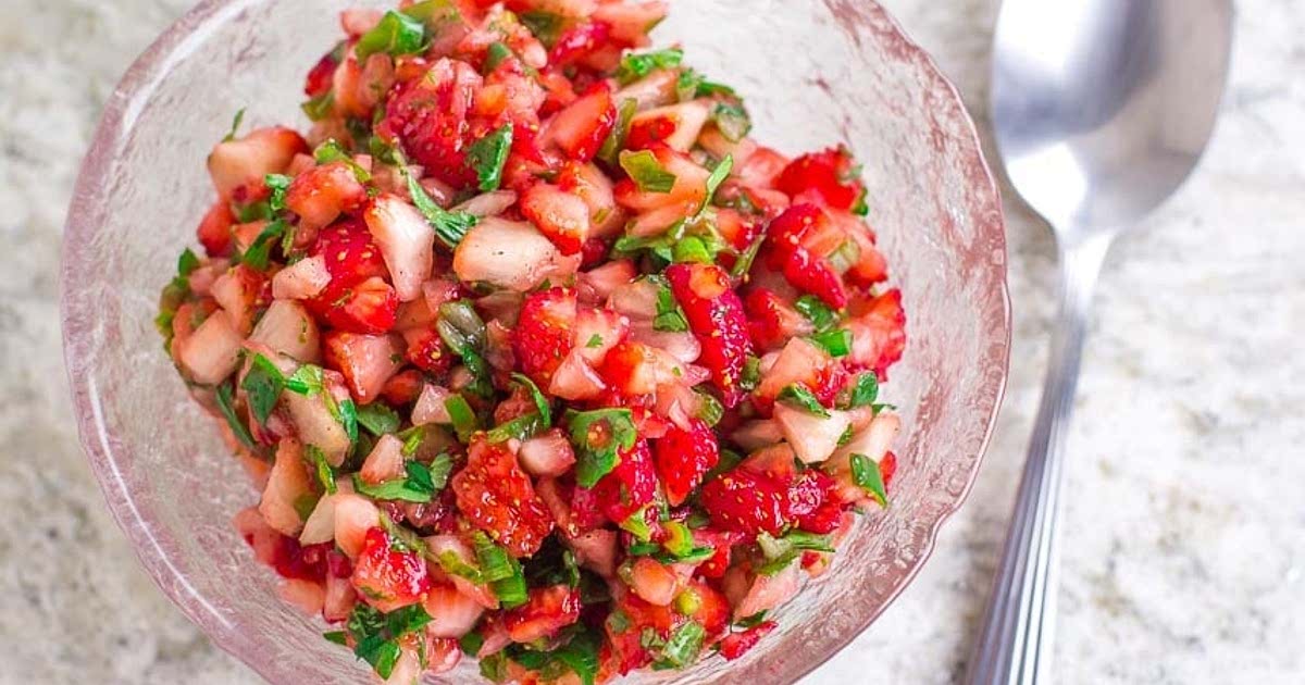 Low FODMAP Fresh Strawberry Salsa Recipe Samsung Food