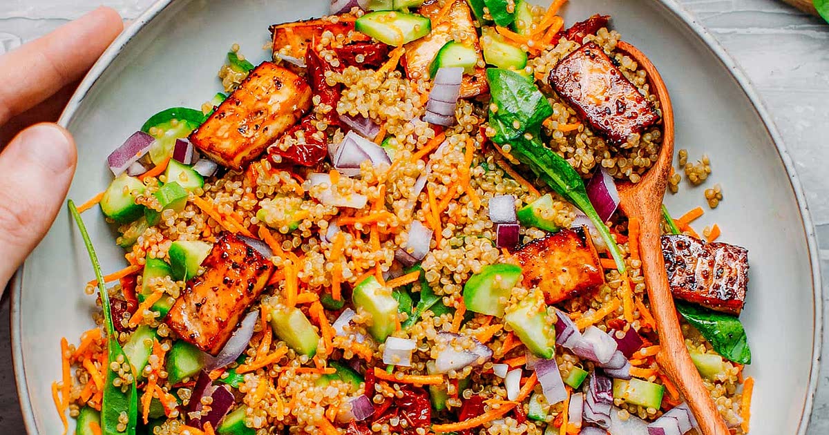 Black Pepper Tofu Quinoa Salad Recipe Samsung Food