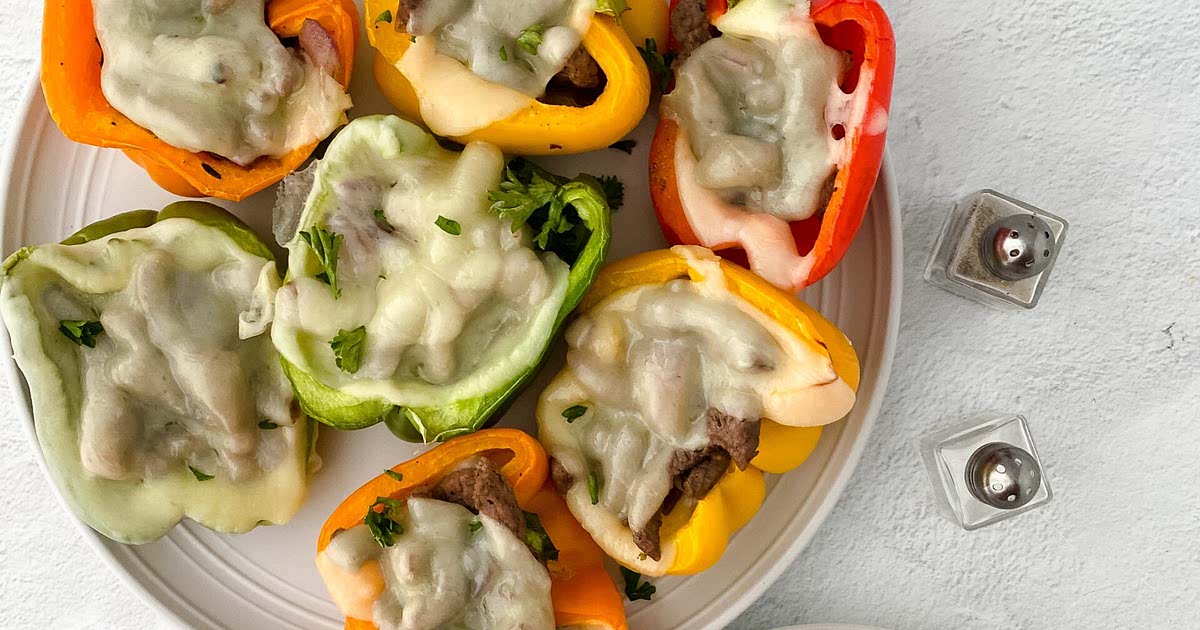 Philly Cheesesteak Stuffed Peppers Recipe Samsung Food