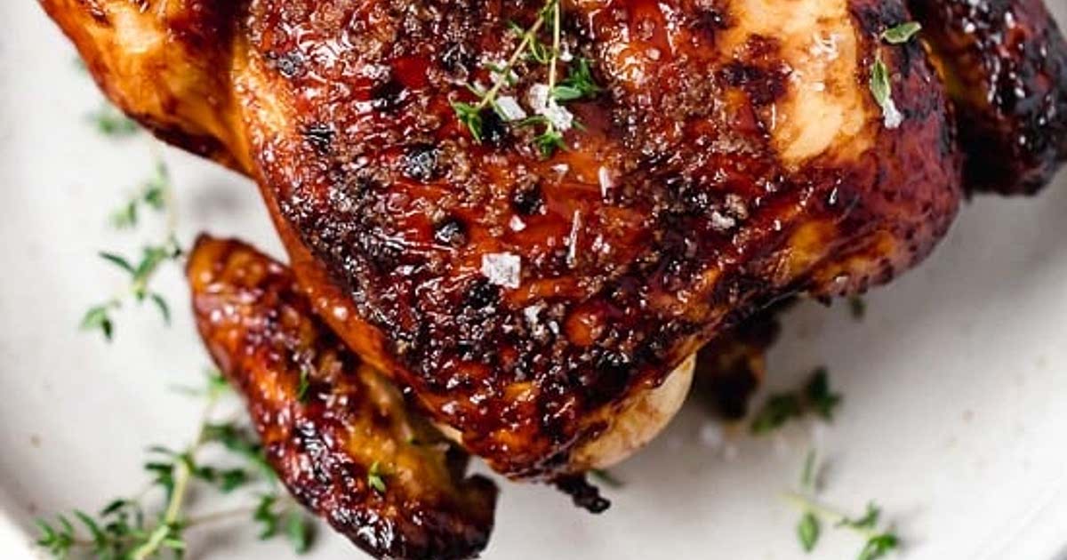 ButtermilkMarinated Air Fryer Whole Roasted Chicken Recipe Samsung Food