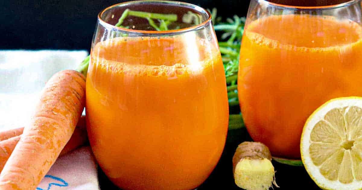 Fresh Carrot Ginger Juice Benefits