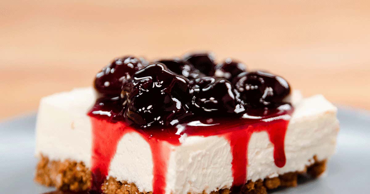 NoBake Ricotta Cheesecake Bars Recipe Samsung Food