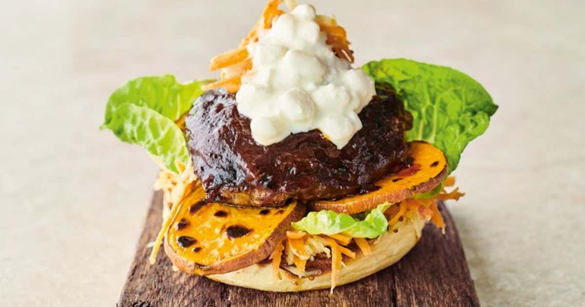 Jamie Oliver's sweet potato burger Recipe — Samsung Food