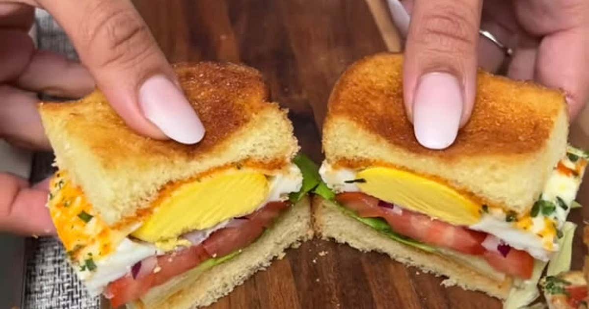 Baked egg sandwich Recipe — Samsung Food