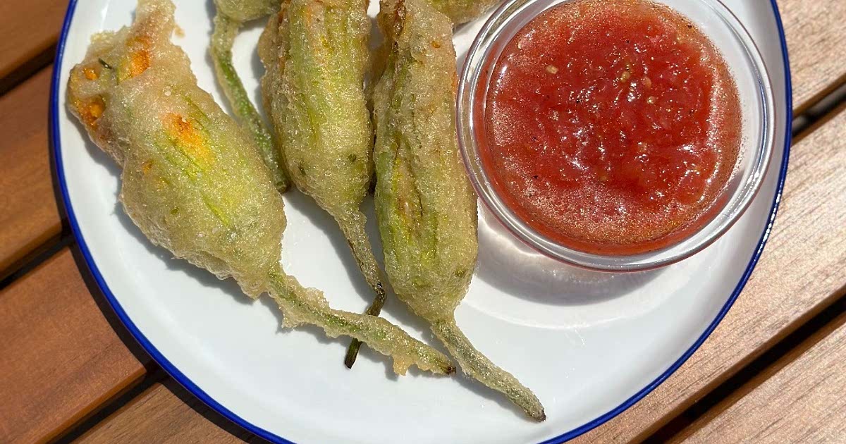 Fried Squash Blossoms Recipe Samsung Food