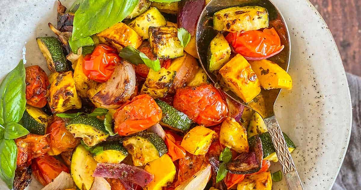 Air Fryer Mediterranean Vegetables Recipe — Samsung Food
