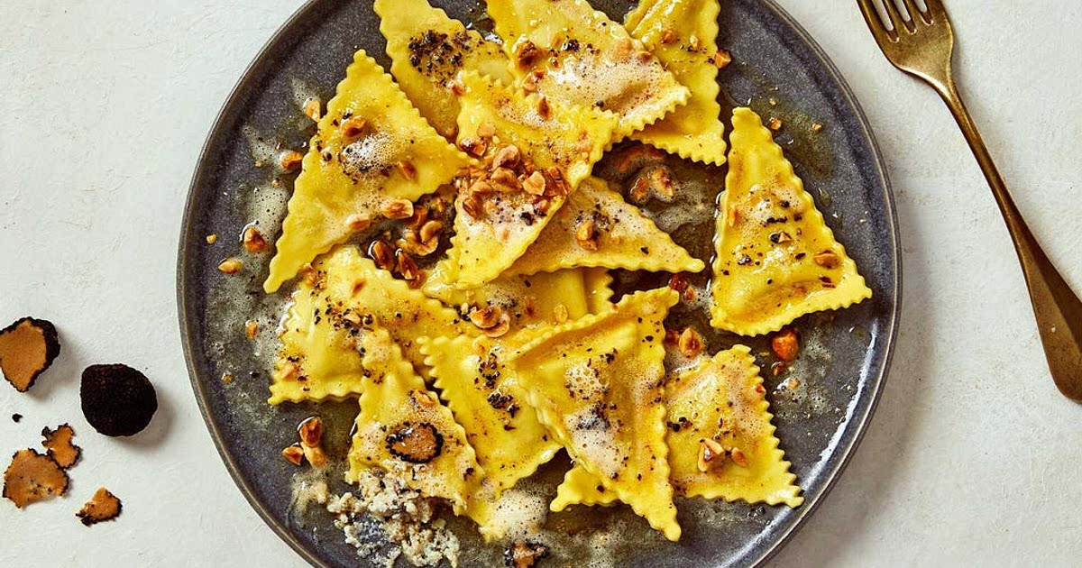 Black Truffle & Burrata Cheese Ravioli Recipe Samsung Food
