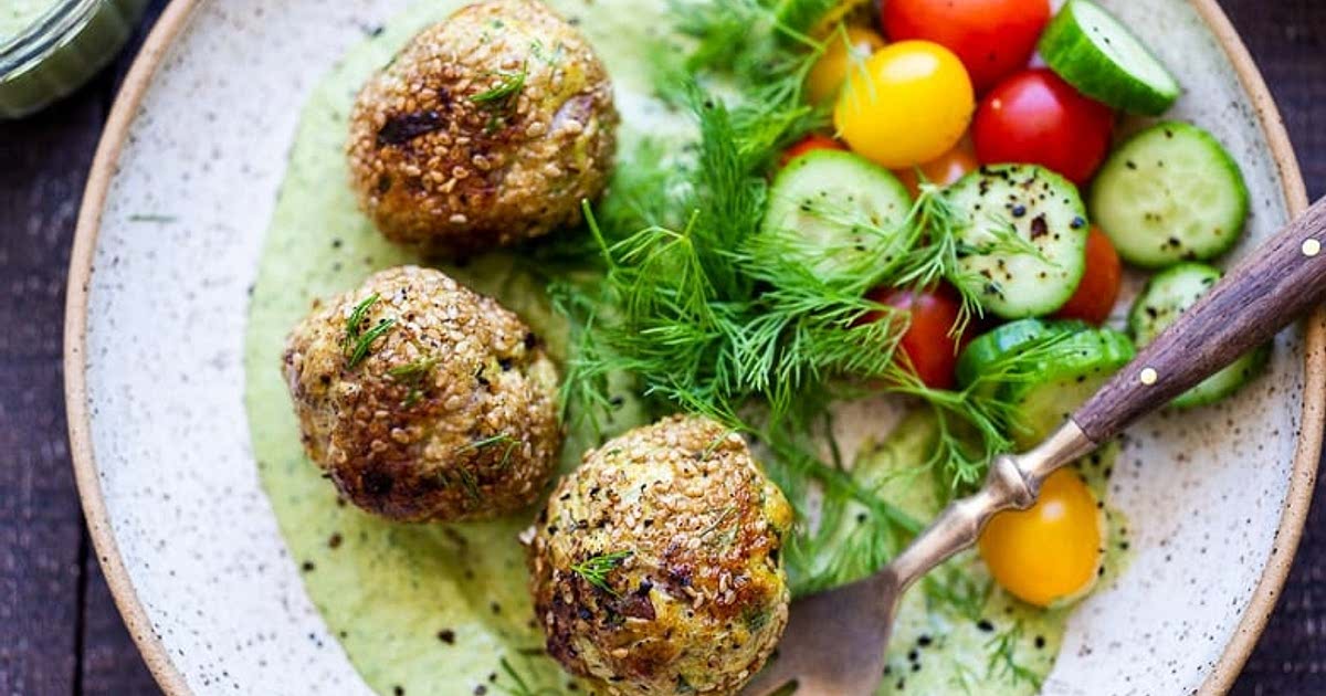 Zaatar Meatballs with Green Tahini Sauce Recipe — Samsung Food