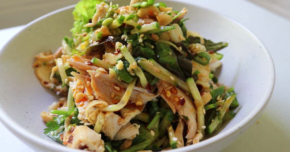 Asian Chicken Salad with Sesame Dressing (Costco Copycat) Recipe