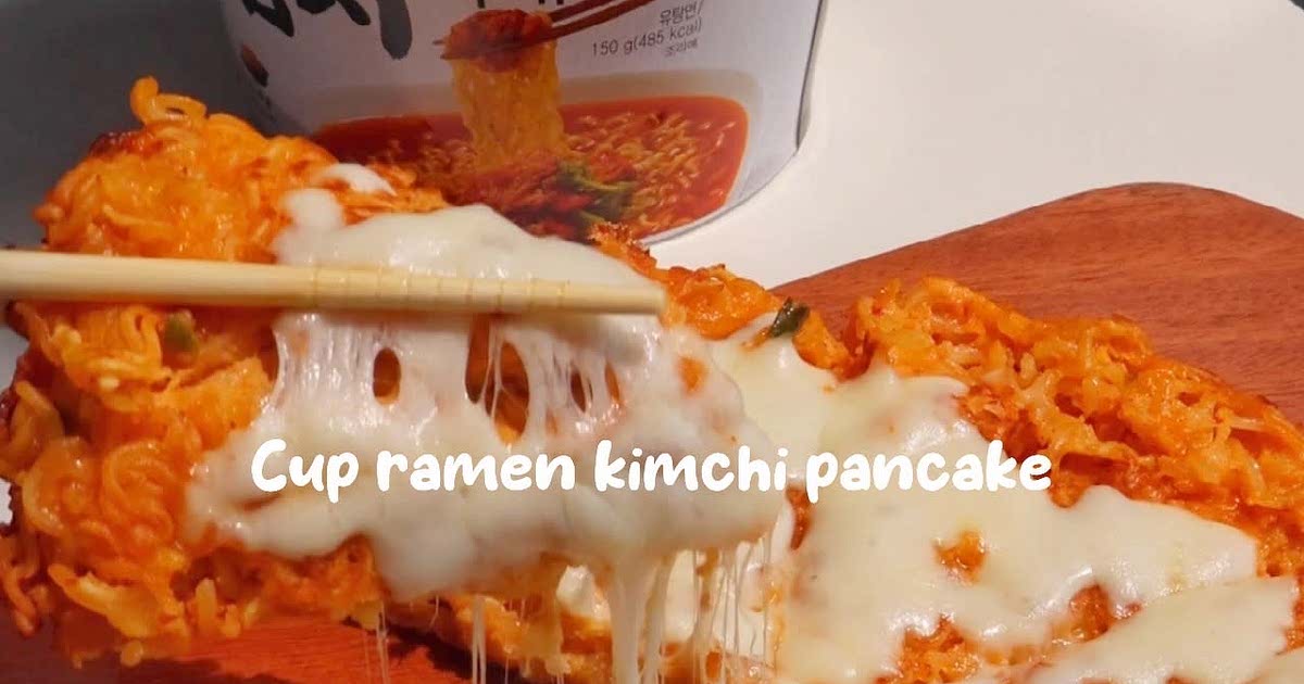 Cup ramen Kimchi pancake Recipe — Samsung Food