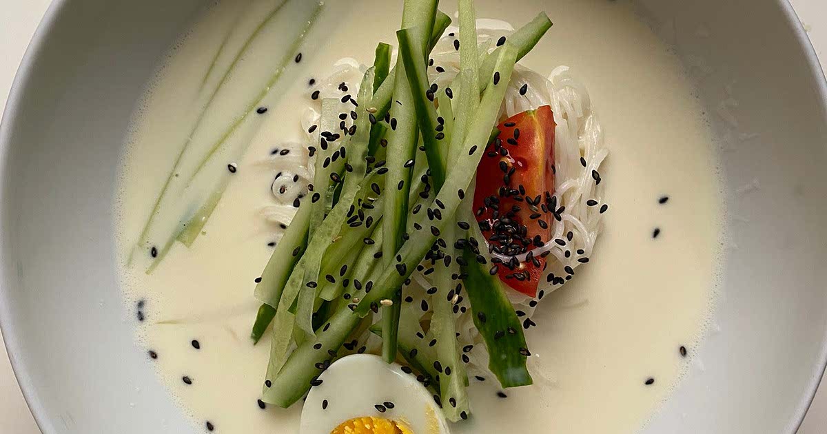 Korean cold soybean noodles Recipe Samsung Food