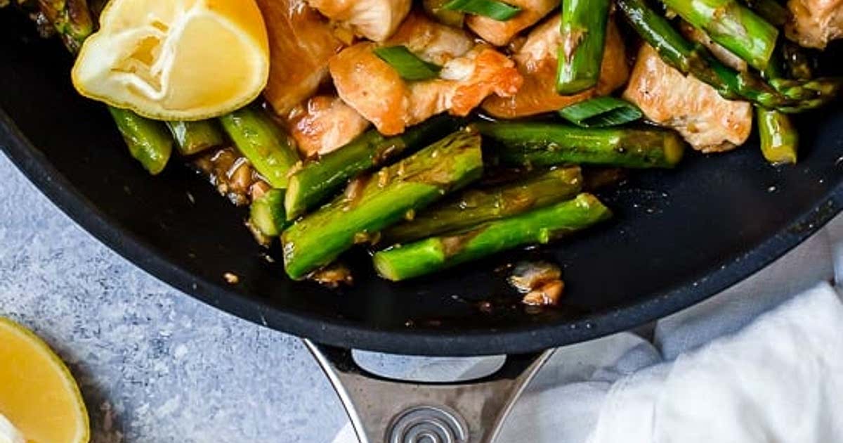 Chicken and Asparagus Lemon Stir Fry Recipe Samsung Food