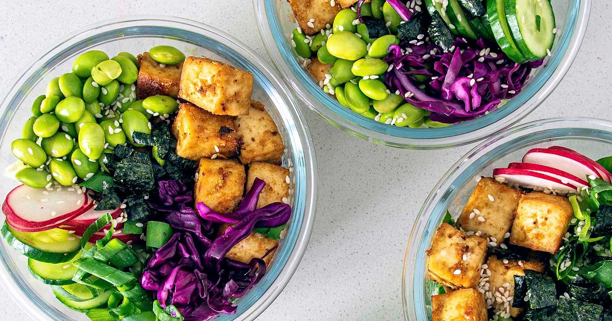 Tofu Poke Bowl MealPrep Recipe Samsung Food