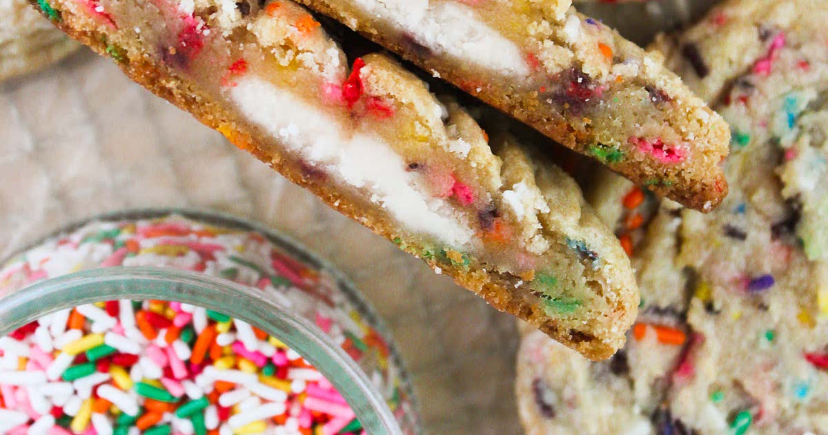 Funfetti Frosting Stuffed Cookies Recipe Samsung Food