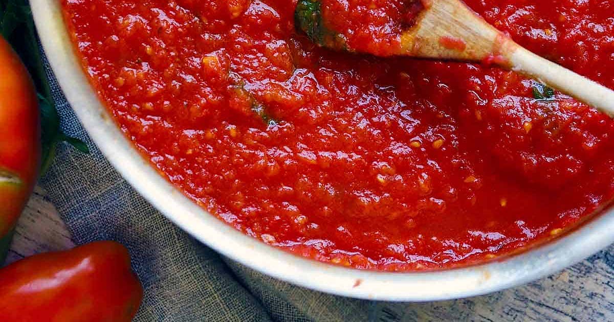 Fresh Tomato Sauce with Basil and Garlic Recipe Samsung Food