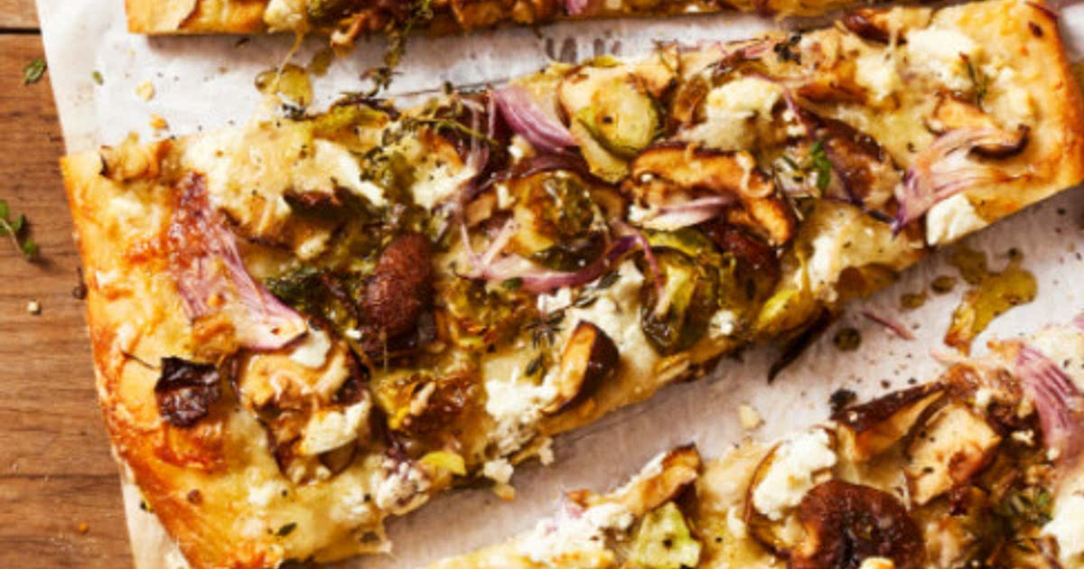 Mushroom & Brussels Sprout Pizza Recipe Samsung Food