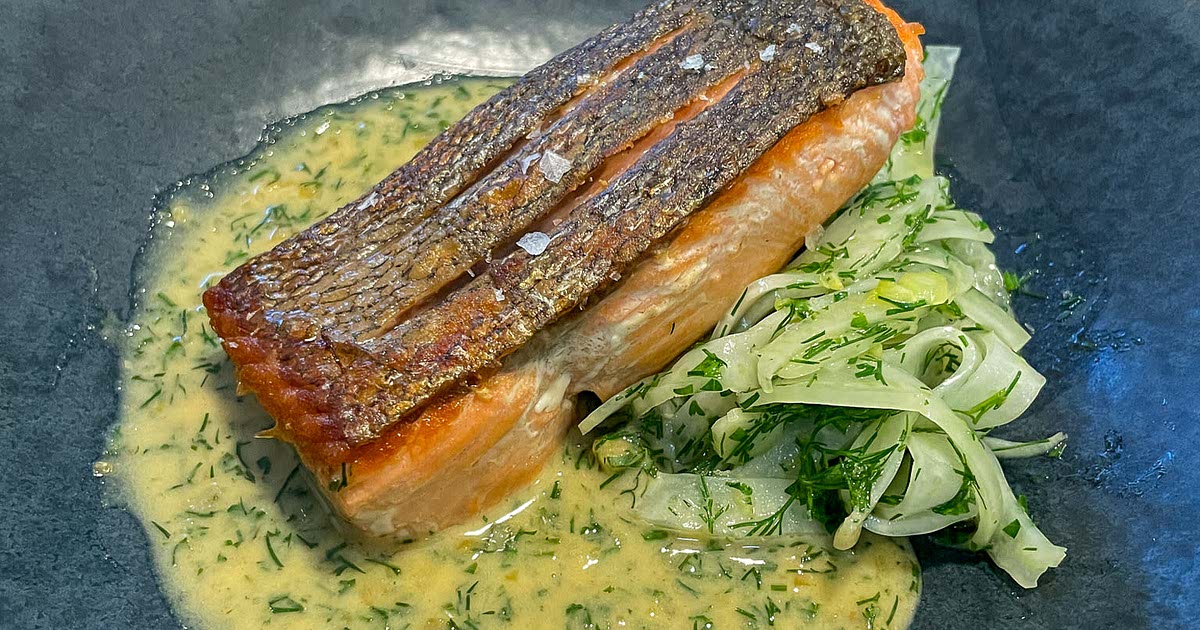 30 Minute HoneyDijon Salmon with Fennel Salad Recipe — Samsung Food