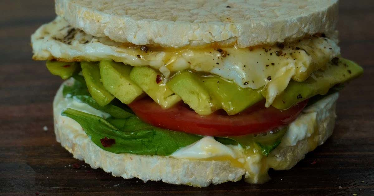 Reiswaffel Avocado Sandwich Recipe — Samsung Food