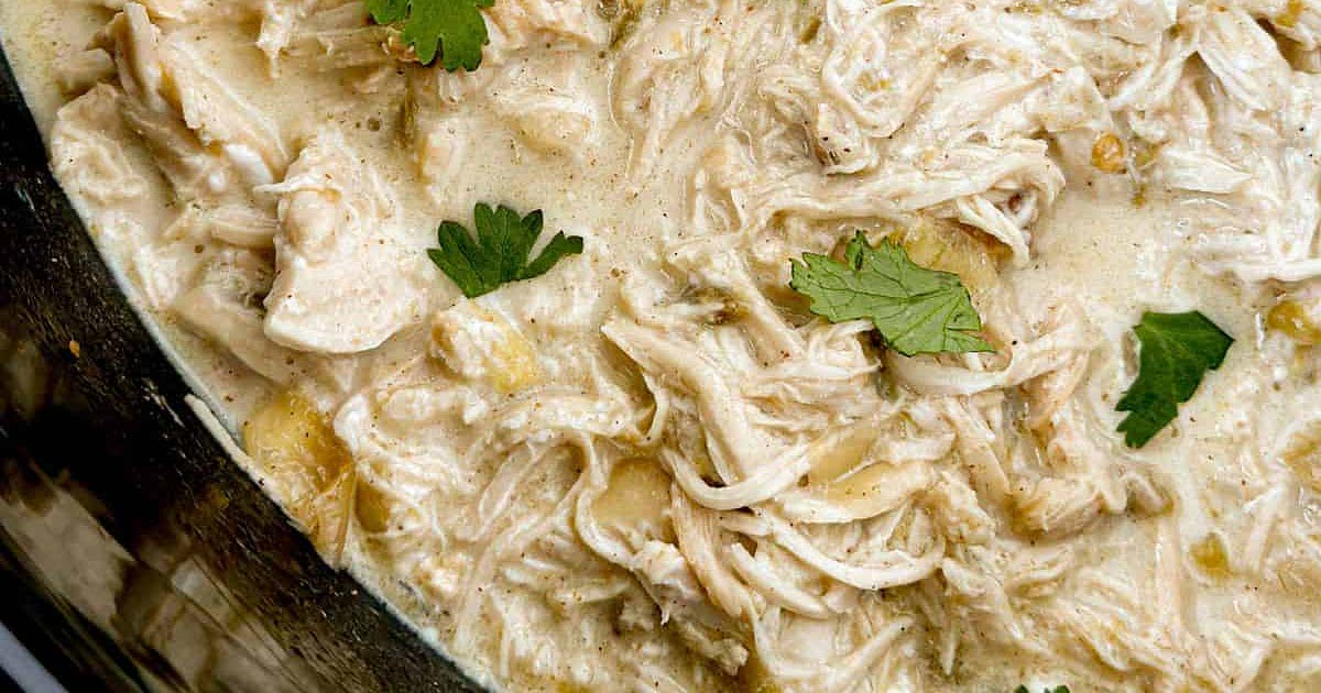 Slow Cooker Creamy Green Chili Chicken Recipe Samsung Food