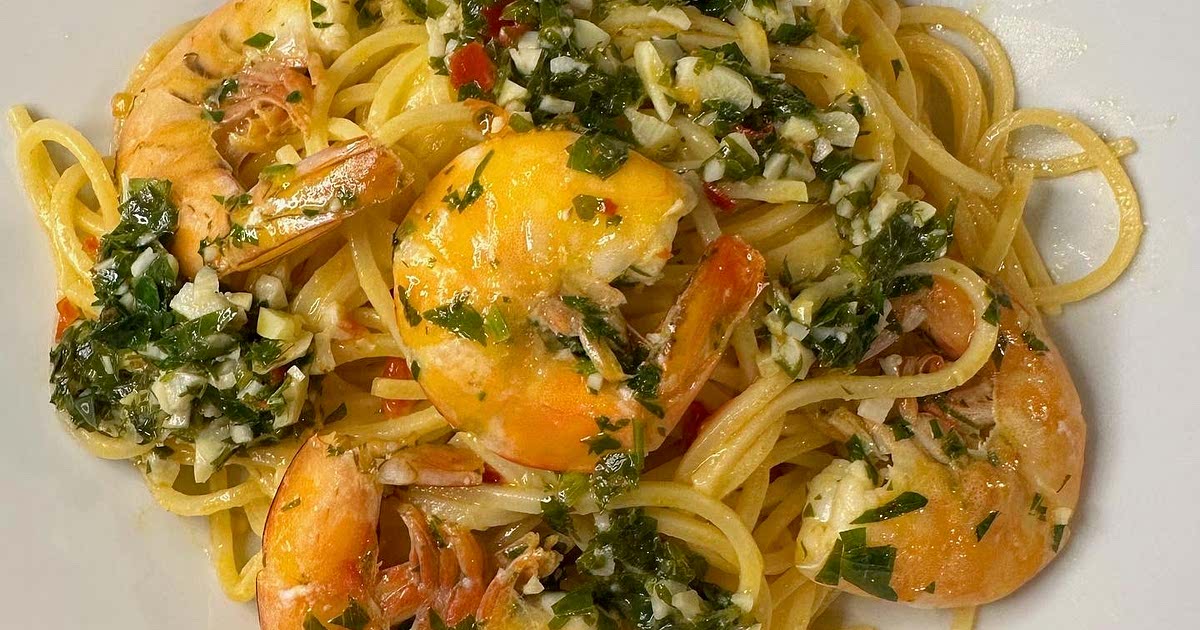 Calabrian Chili Shrimp Scampi Pasta Recipe Samsung Food