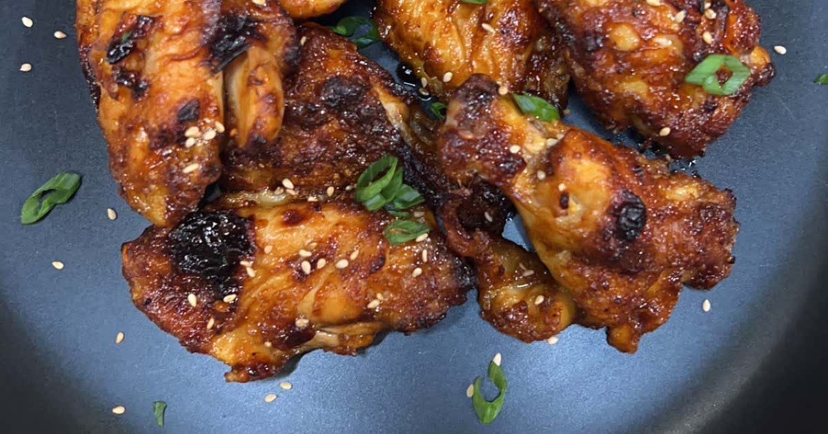 Air Fryer Honey Garlic Chicken Wings Recipe — Samsung Food
