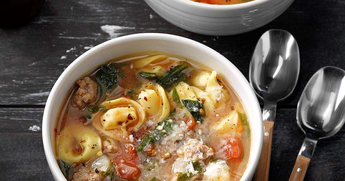 Rustic Italian Tortellini Soup Recipe - Samsung Food