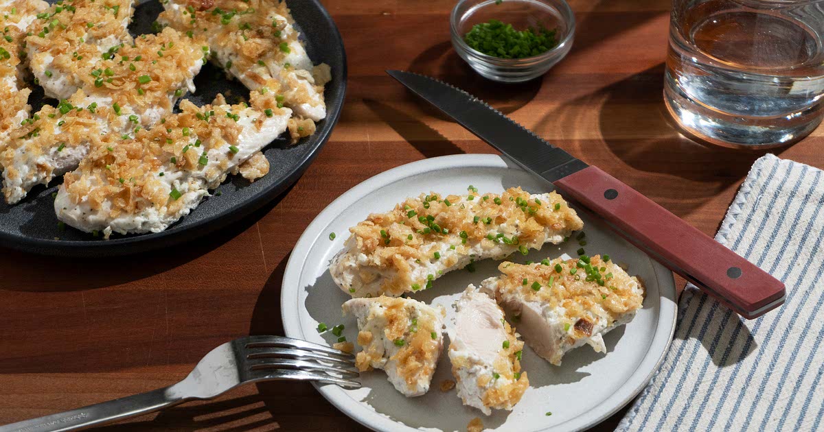 French Onion Dip Chicken Recipe — Samsung Food