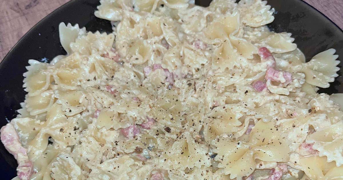 Carbonara with creme fraiche store