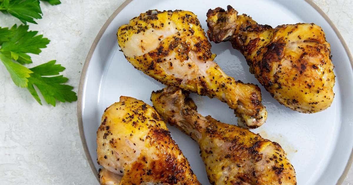 Air Fryer Lemon Pepper Chicken Legs Recipe Samsung Food App