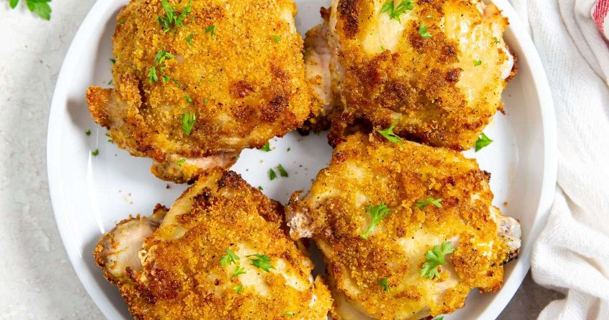 Air Fryer Shake N Bake Chicken Thighs Recipe - Samsung Food