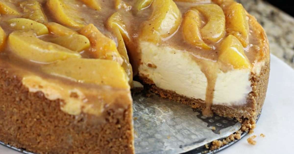 Peach Cobbler Cheesecake Recipe Samsung Food 