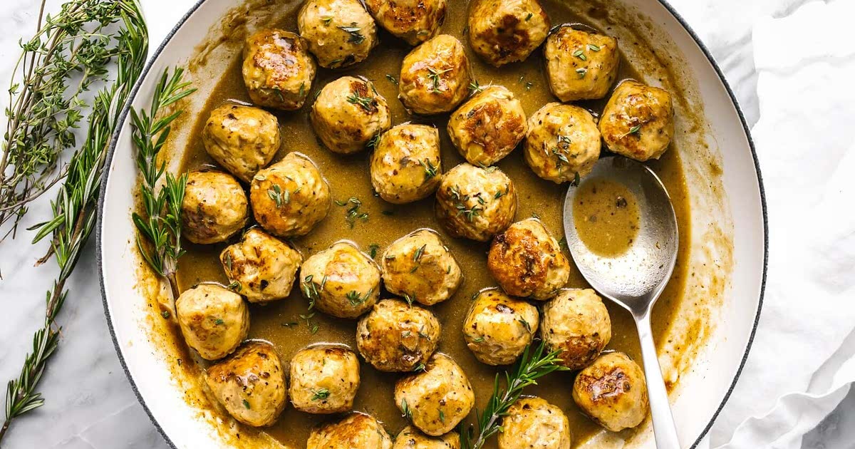 Turkey Meatballs with Maple Mustard Sauce Recipe — Samsung Food