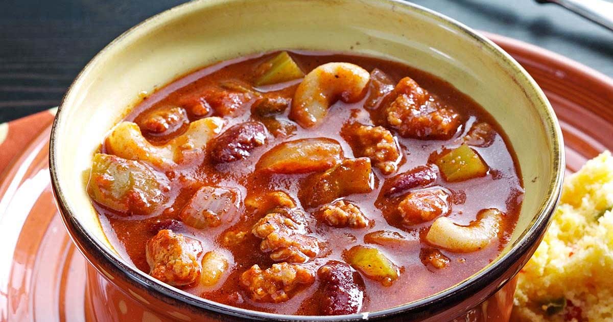 Turkey Chili with Pasta Recipe Samsung Food