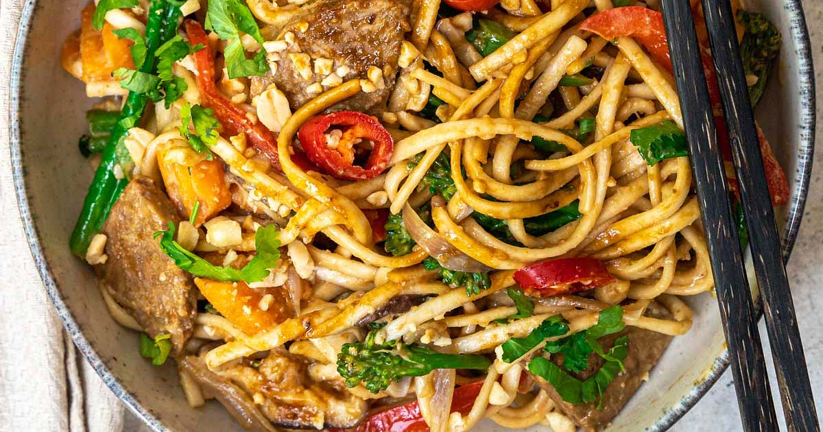 Vegan Satay Noodles Recipe Samsung Food App