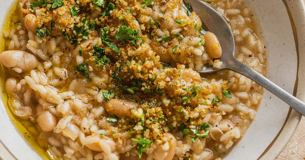 White Bean Risotto Recipe Samsung Food