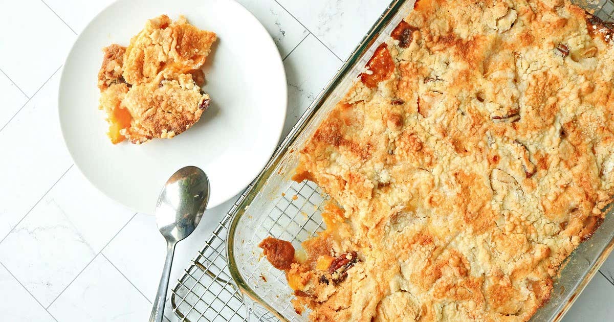 Golden Grahams & Peaches Dump Cake Recipe — Samsung Food