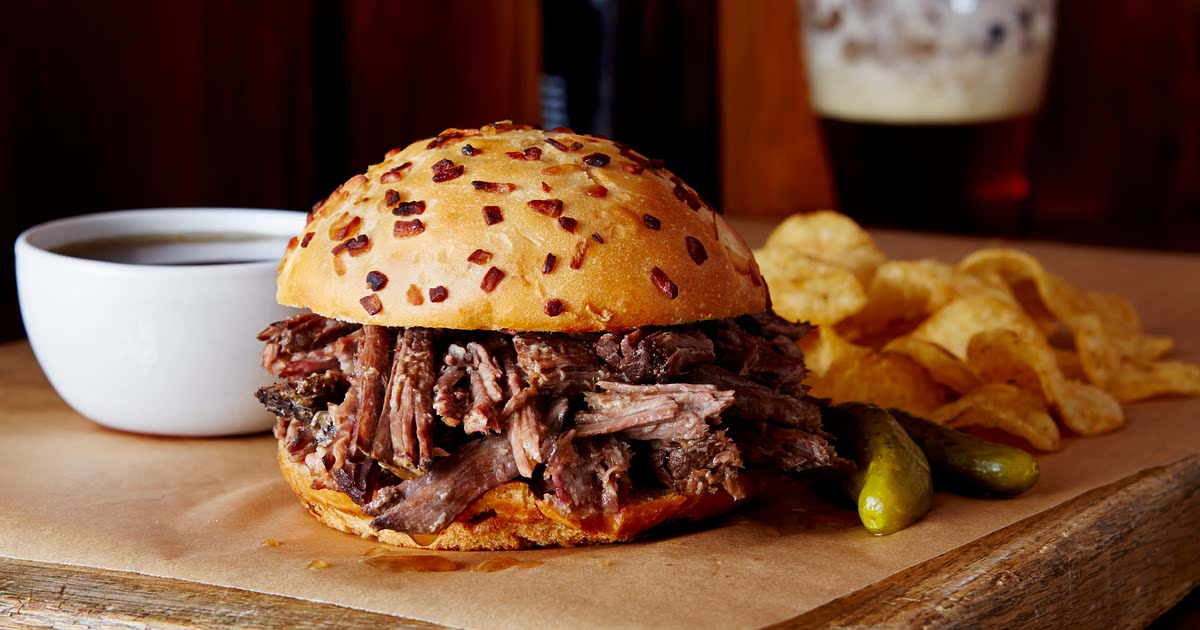 SlowCooker Hot Beef Sandwiches Au Jus Recipe Samsung Food