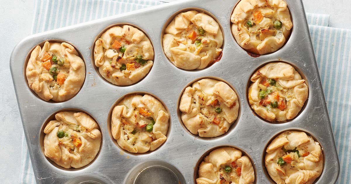 FreezerFriendly Mini Chicken Pot Pies Recipe Samsung Food