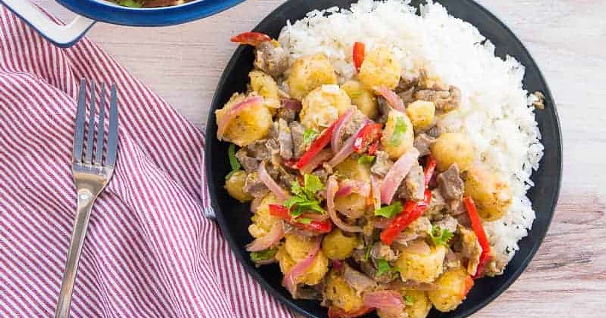 Guineitos con Mollejas en Escabeche (Marinated Green Bananas with