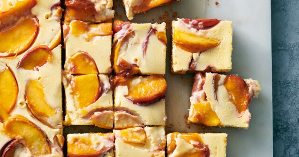 Creamy Peach Pie Bars Recipe Samsung Food 