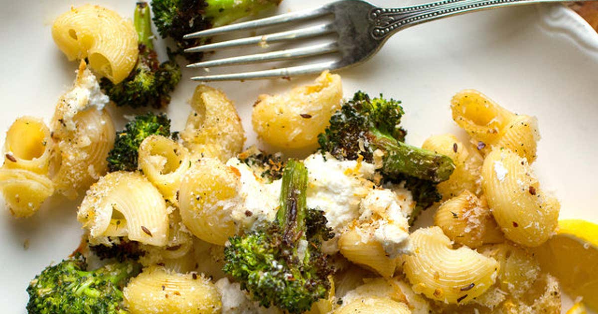 SheetPan Spicy Roasted Broccoli Pasta Recipe Samsung Food