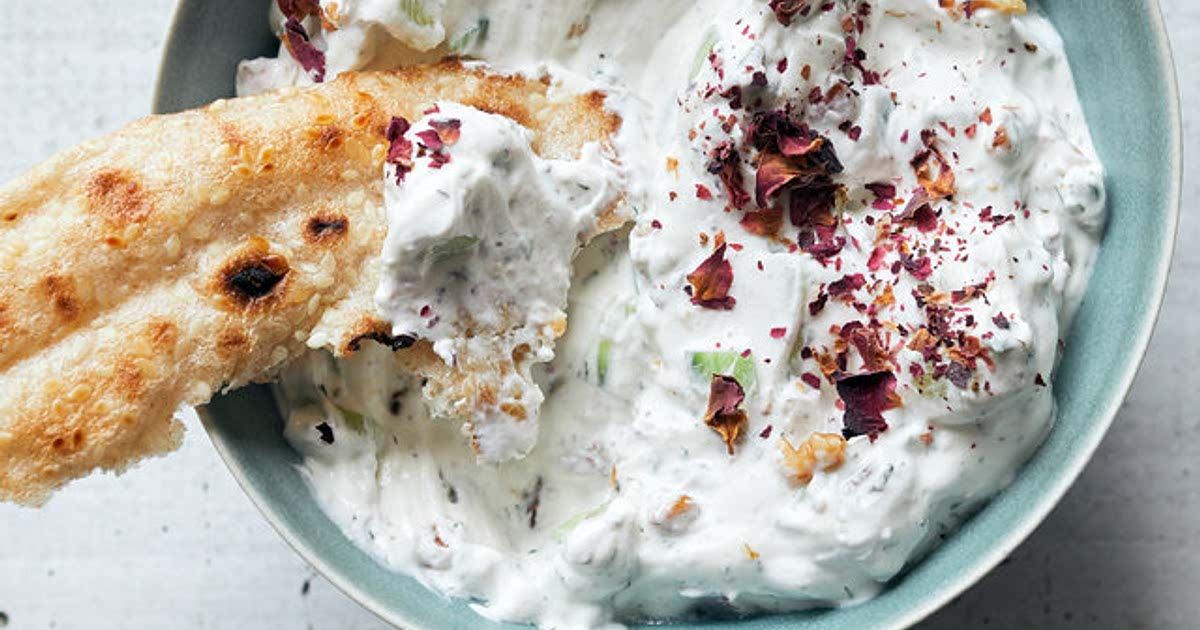 Mast-o Khiar (Persian Cucumber and Herb Yogurt) Recipe - Samsung Food Mast-o Khiar (Persian Cucumber and Herb Yogurt) Recipe - Samsung Food