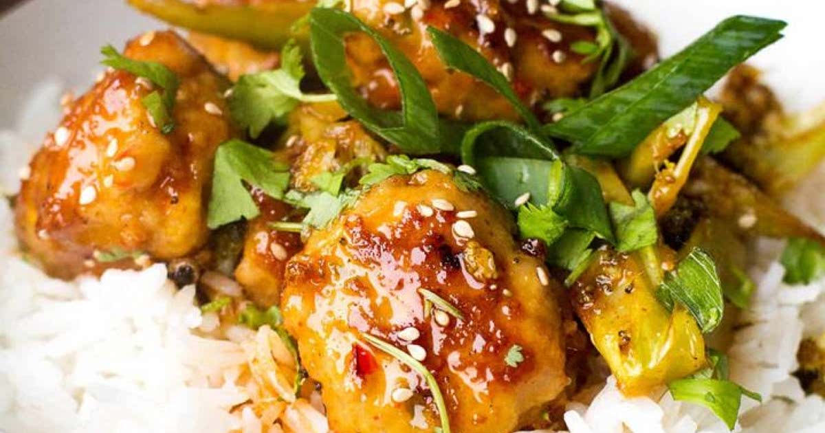 ChineseStyle Ginger Pork Meatballs and Broccoli Recipe Samsung Food